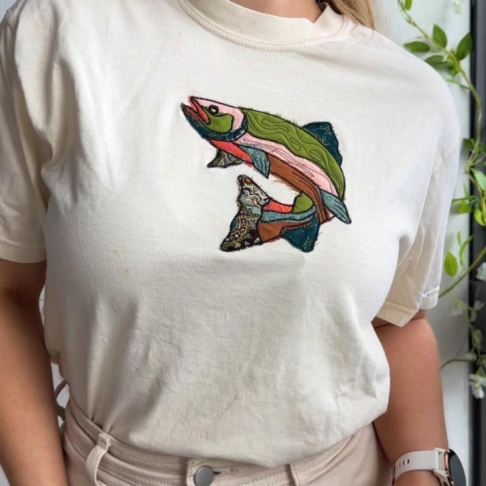Comfort-colors Women's Cream and White T-shirt